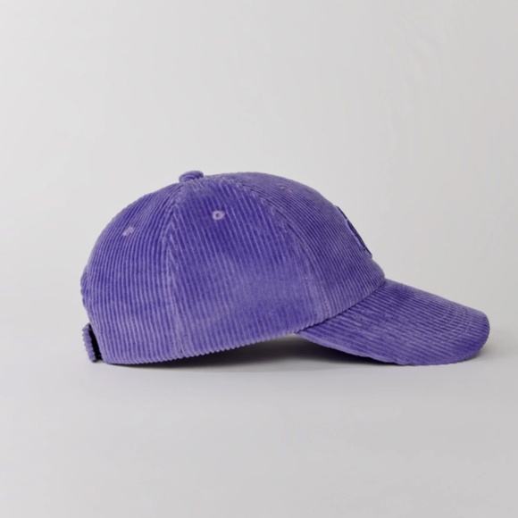 $150 MAJE Purple Corduroy Baseball Adjustable Cap NEW - Picture 3 of 4